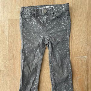 Baby Gap 1969 Skinny Gray Silver Sparkle Jeans 3yr